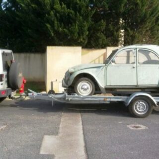 Porte voiture simple essieu 1300kg
