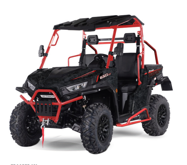 Jobber SSV Trooper 650cc 2025 – Direction assistée, moteur 585cc, design sportif noir carbone & rouge